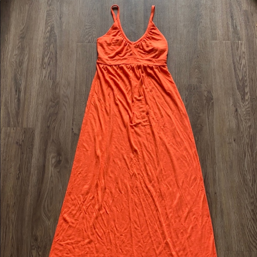 Orange Old Navy Maxi Dress